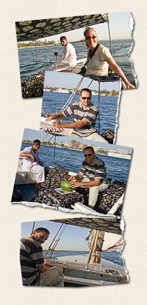 Heerlijk ontspannen zeilen met een felucca op de Nijl