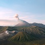 Zonsopkomst bij de Bromo vulkaan<br>Copyright J.H. Bouma & P.A. Jasperse