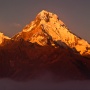 aan de rechterkant de Annapurna 5 top<br>Copyright J.H. Bouma & P.A. Jasperse