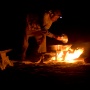 Mohamed bereidt ons avondeten, Witte woestijn<br>Copyright J.H. Bouma & P.A. Jasperse