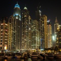 Dubai marina, de haven van Dubai<br>Copyright J.H. Bouma & P.A. Jasperse