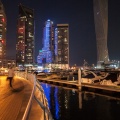 Dubai marina, de haven van Dubai<br>Copyright J.H. Bouma & P.A. Jasperse