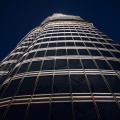 Burj Khalifa, blik naar boven vanaf het uitkijkplatform op 452m hoogte<br>Copyright J.H. Bouma & P.A. Jasperse