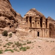Ad Deir, het klooster, een van de mooiste monumenten van Petra<br>Copyright J.H. Bouma & P.A. Jasperse