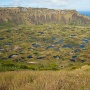 Kratermeer van de Rano Kau vukaan<br>Copyright J.H. Bouma & P.A. Jasperse